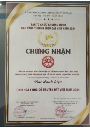Đạt Giải Tinh Hoa Y Học Cổ Truyền Đất Việt năm 2024