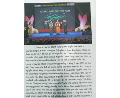 SỰ NGHIỆP & CỐNG HIẾN CỦA LƯƠNG Y NGUYỄN THANH TÙNG